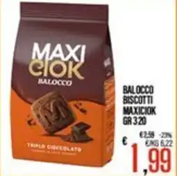Supermercati EffePiù Balocco biscotti maxiciok offerta