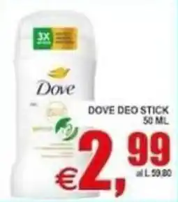 Pewex Dove deo stick offerta