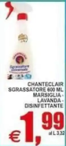 Pewex Chanteclair sgrassatore offerta