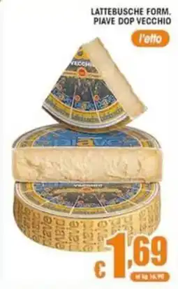 Sacoph Lattebusche Form Piave Dop Vecchio offerta