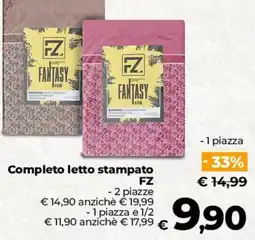 Ipercoop Radenza Completo letto stampato FZ offerta