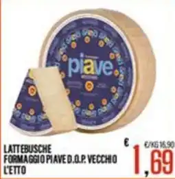 Supermercati EffePiù Formaggio Piave D.O.P. Vecchio offerta