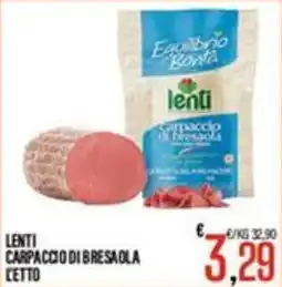 Supermercati EffePiù Lenti Carpaccio di Bresaola offerta