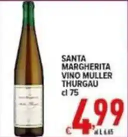 Iper Triscount Santa Margherita Vino Muller Thurgau offerta