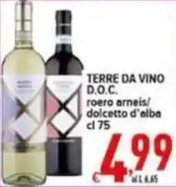 Iper Triscount Terre da Vino D.O.C. roero arneis/ dolcetto d'alba offerta
