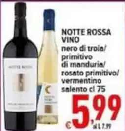 Iper Triscount Notte Rossa Vino offerta