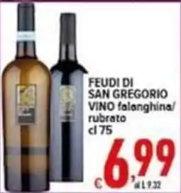 Iper Triscount Feudi di San Gregorio Vino falanghina/rubrato offerta