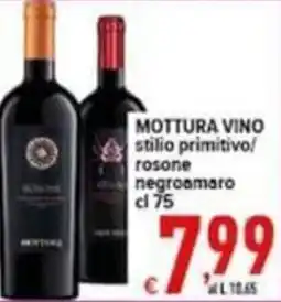 Iper Triscount Mottura vino stile primitivo/ rosone negroamaro offerta