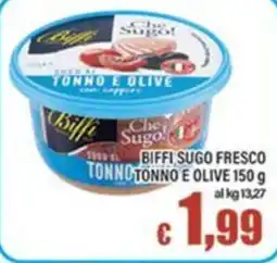 Top Supermercati Biffi sugo fresco tonno e olive offerta
