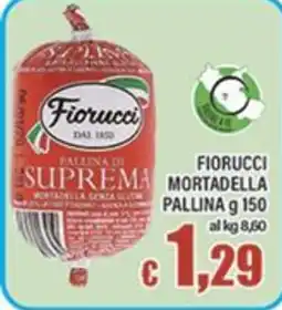 Top Supermercati Fiorucci mortadella pallina offerta