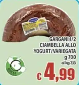 Top Supermercati Gargani ciambella allo yogurt/variegata offerta