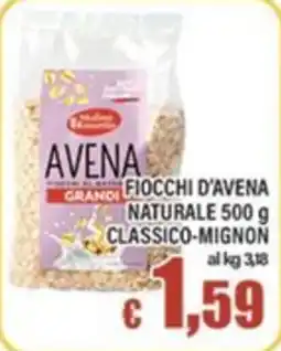 Top Supermercati Avena fiocchi d'avena naturale offerta