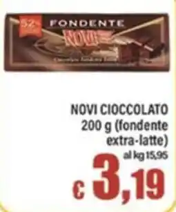 Top Supermercati Novi cioccolato fondente extra-latte offerta