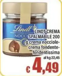 Top Supermercati Lindt crema spalmabile offerta