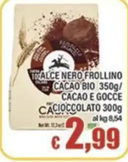 Top Supermercati Alce Nero Frollino Cacao Bio offerta