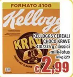 Top Supermercati Kelloggs Cereali Choco Krave offerta
