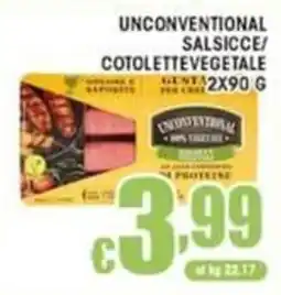 Sacoph Unconventional salsicce/cotolette vegetale offerta
