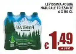 Sacoph Levissima acqua naturale frizzante offerta