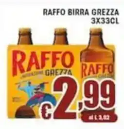 Sacoph Raffo birra grezza offerta