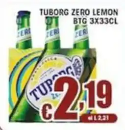 Sacoph Tuborg zero lemon offerta