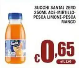 Sacoph Succhi Santal Zero offerta
