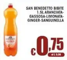 Sacoph San Benedetto bibite aranciata gassosa limonata ginger sanguinella offerta