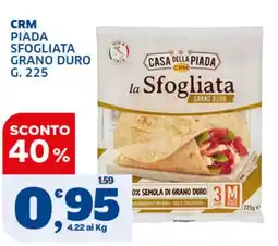 Ok Sigma Casa della Piada la Sfogliata Grano Duro offerta
