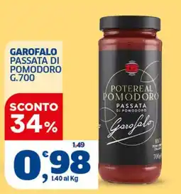 Ok Sigma Potere al pomodoro passata di pomodoro Garofalo offerta