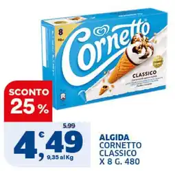 Ok Sigma Algida Cornetto Classico offerta
