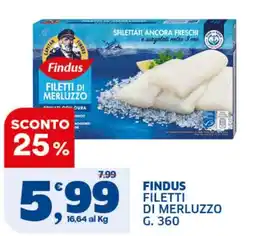 Ok Sigma Findus filetti di merluzzo offerta