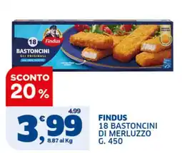 Ok Sigma Findus 18 bastoncini di merluzzo offerta