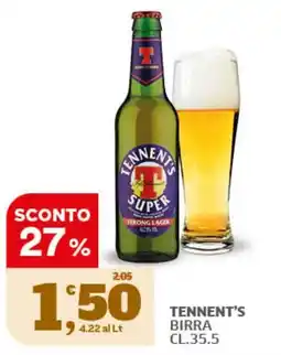 Ok Sigma Tennent's birra offerta