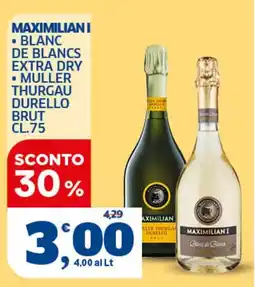 Ok Sigma Maximilian I Blanc de Blancs Extra Dry offerta