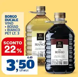 Ok Sigma Borgo Ducale vino rosso e bianco offerta