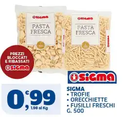 Ok Sigma Sigma pasta fresca offerta