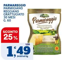 Ok Sigma Parmareggio Parmigiano Reggiano Grattugiato offerta