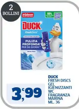 Ok Sigma Duck fresh discs gel igienizzanti wc fragranza marina offerta