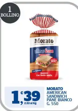 Ok Sigma Morato American Sandwich Pane Bianco offerta