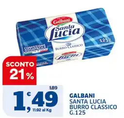 Ok Sigma Galbani Santa Lucia Burro Classico offerta