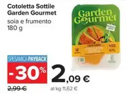 Carrefour Iper Cotoletta Sottile Garden Gourmet offerta