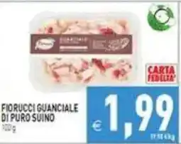 Pim Supermercati Fiorucci guanciale di puro suino offerta