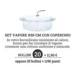 Ok Sigma Set vapore Ø20 cm con coperchio offerta
