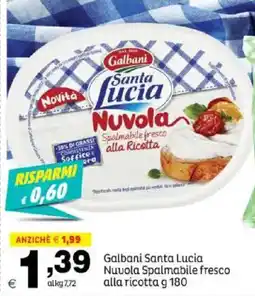 Elite Galbani Santa Lucia Nuvola Spalmabile fresco alla ricotta offerta