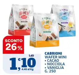 Ok Sigma Cabrioni wafer mini offerta