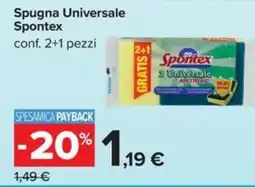 Carrefour Iper Spugna Universale Spontex offerta