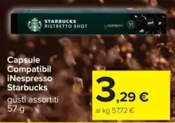 Carrefour Iper Capsule compatibili iNespresso Starbucks offerta