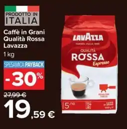 Carrefour Iper Caffè in Grani Qualità Rossa Lavazza offerta