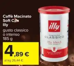 Carrefour Iper Caffè Macinato Soft Can Illy offerta