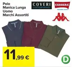 Carrefour Iper Polo Manica Lunga Uomo Coveri Contemporary offerta