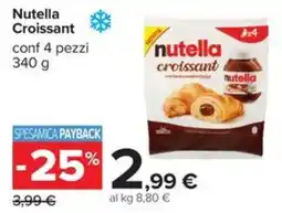 Carrefour Iper Nutella croissant offerta